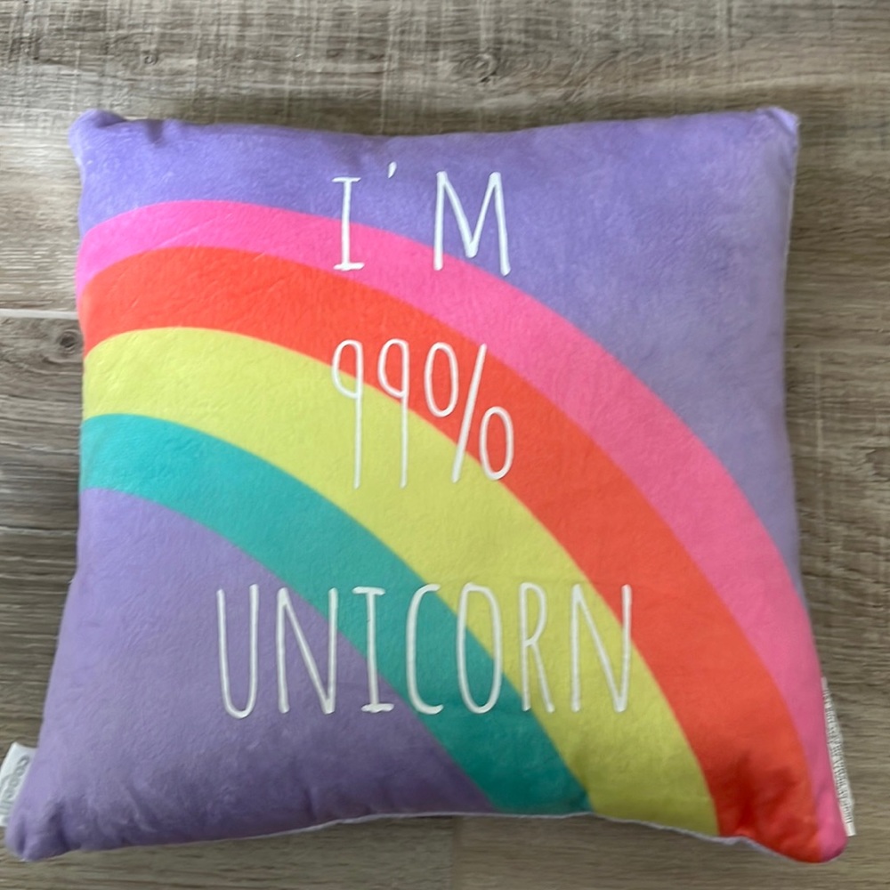 Decorative Pillow🦄 “I’m 99% Unicorn”